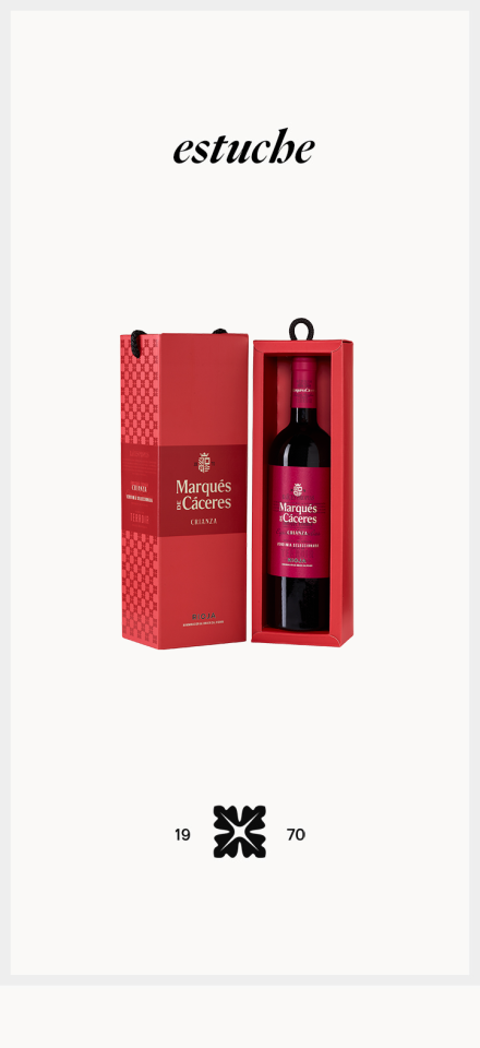 Marqués de Cáceres Crianza, estuche de regalo 1 botella
