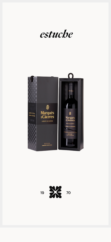 Marqués de Cáceres Gran Reserva, estuche de regalo 1 botella